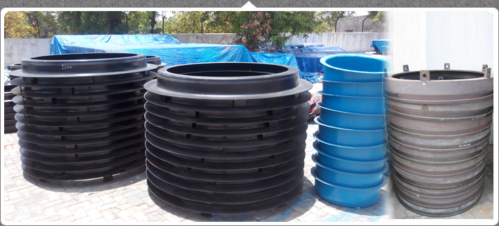 Manufacturer of Concrete Pipe Machines Accessories like Pallets, Set Rings and Headers.
